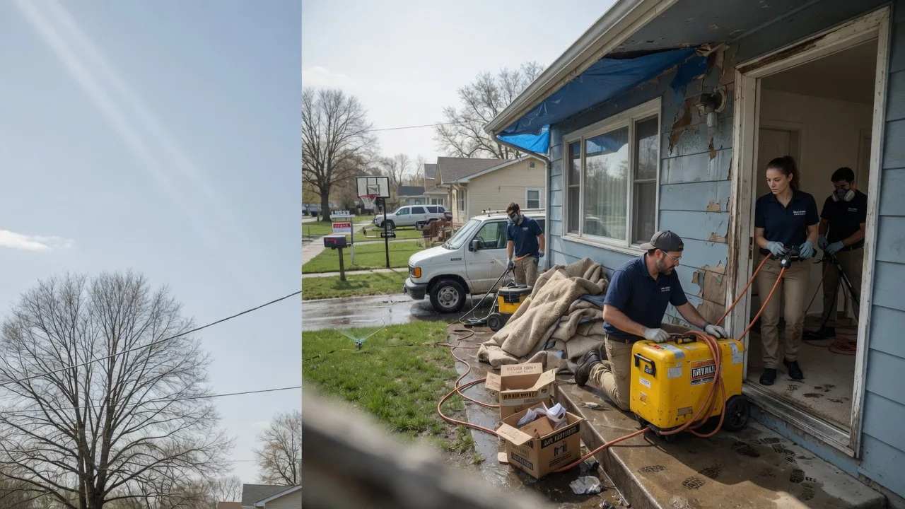 Basement Flood Cleanup in Danville, IN near me